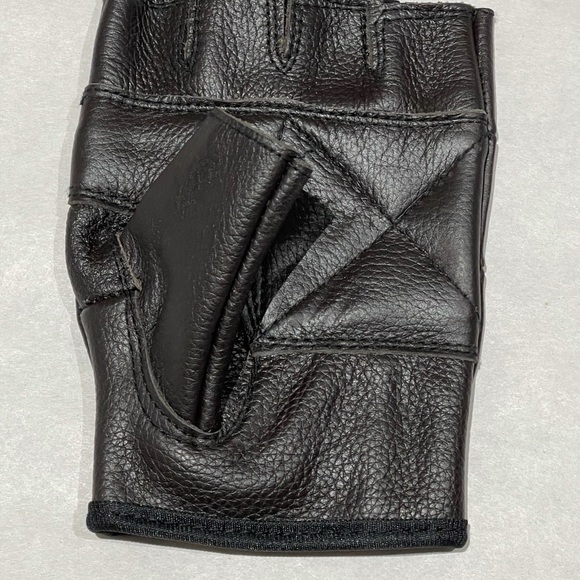 Men leather fingerless gloves - Picture 2 of 5